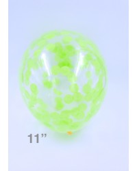Confetti Balloon - Lime Green